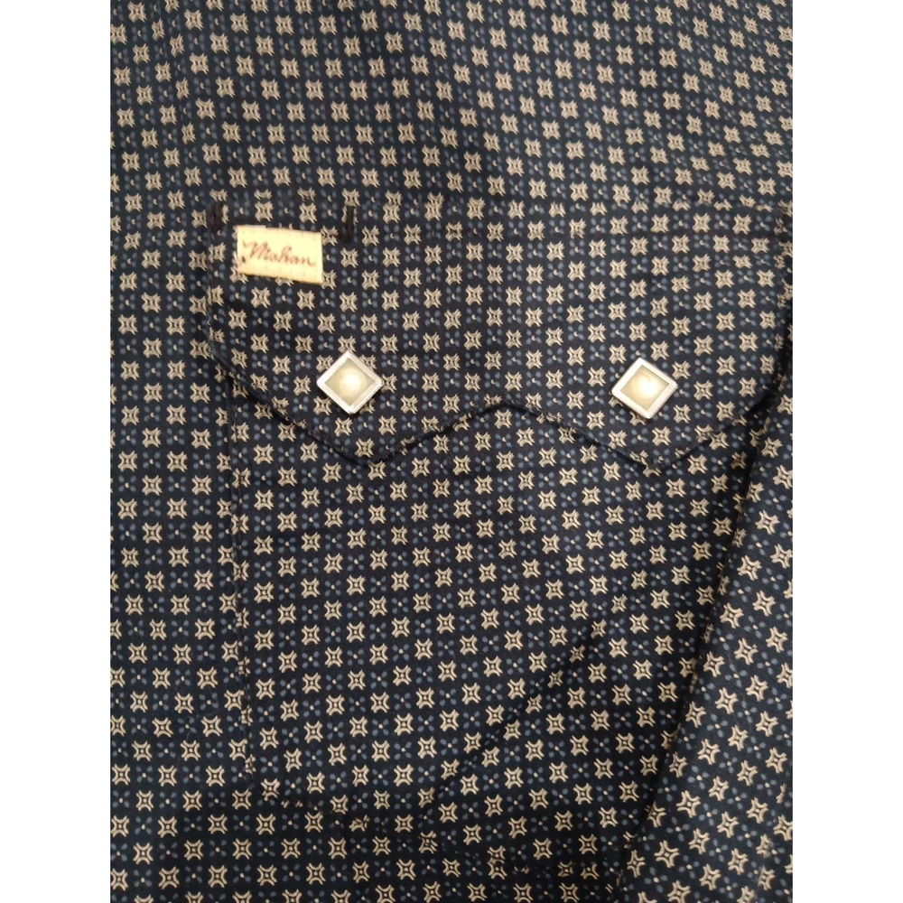 Larry Mahan Cowboy Collection Button Up Sz XL Tooth Pockets Rare 2646 - Picture 3 of 13